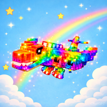 Rainbow Nuclearo Dinossauro