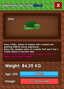 Titanic Sea Turtle 84.35KG