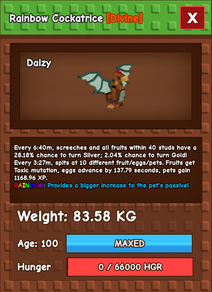 Titanic Cockatrice 83.58KG