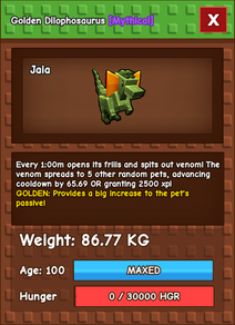 Titanic Dilophosaurus 86.77KG